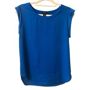 Ann Taylor Sleeveless Blouse - Cobalt Blue - Business‎ Casual Top - S